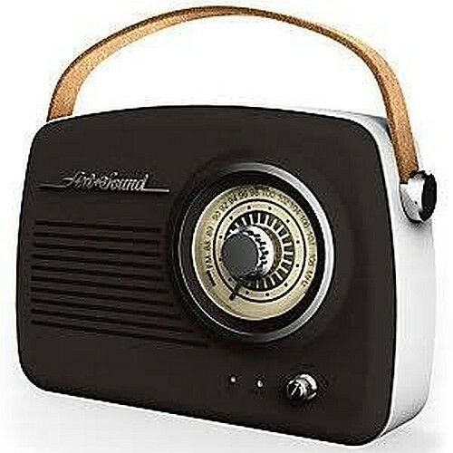 art & sound retro bluetooth speaker & fm radio